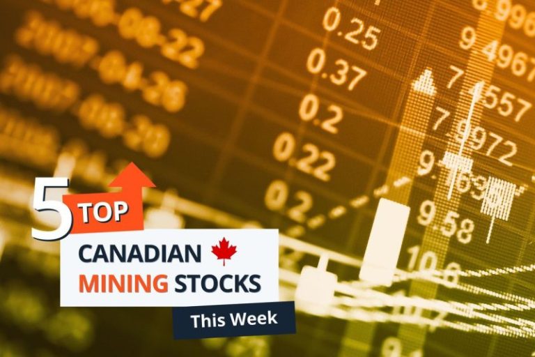 Top 5 Canadian Mining Stocks This Week: JZR Gold Jumps 113 Percent