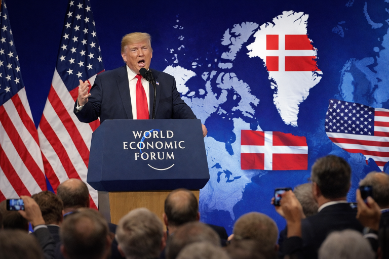 Trump says no to force in Greenland but insists on ‘immediate negotiations’ in Davos